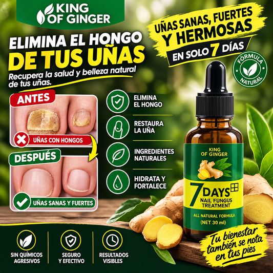 Tónico Jengibre Uñas Antifúngico 7 Days